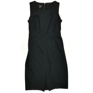 Talbots Dress Womens 4 Black A-Line Business Career Work Sleeveless Mid